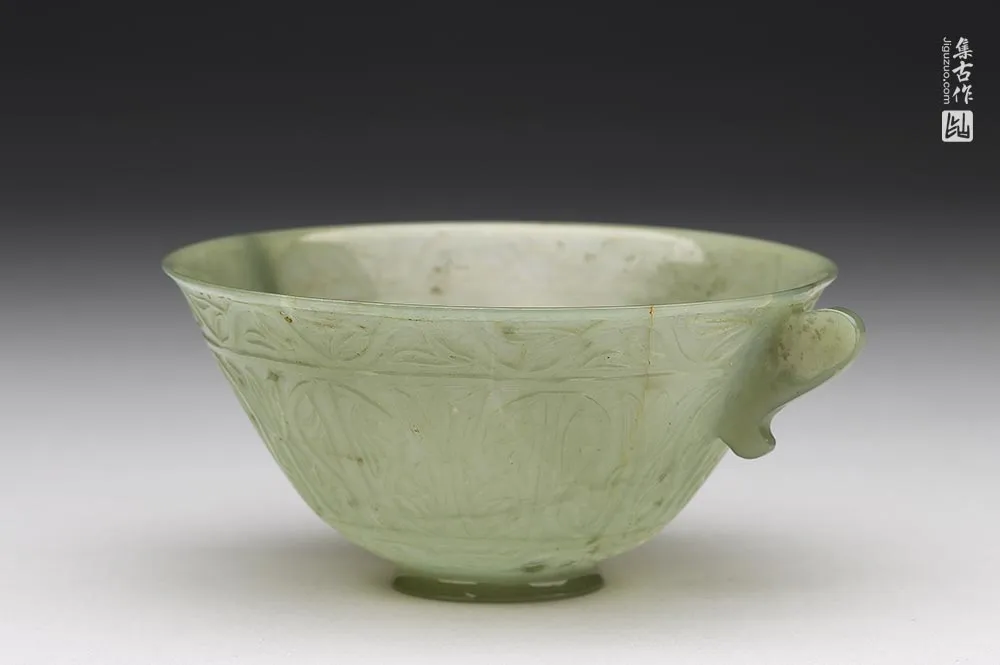 玉耳形双柄碗玉器-(2)