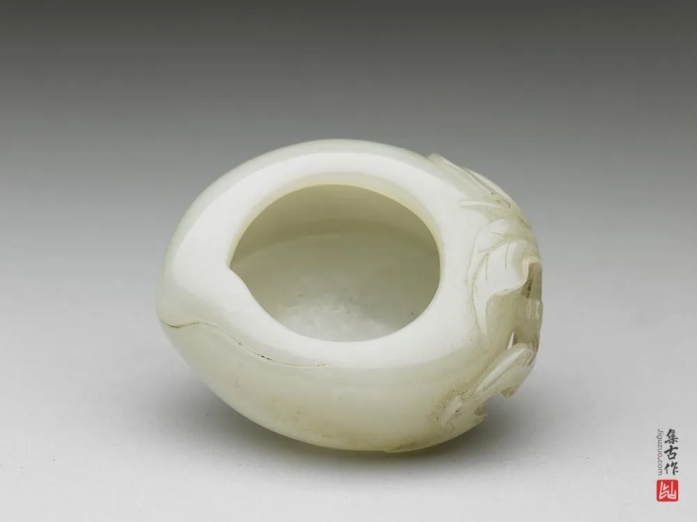 清代“玉桃形水盛”玉器-(4)