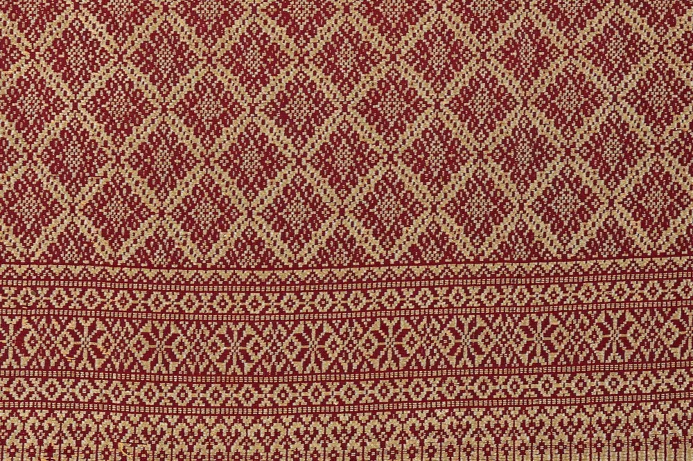 印尼织金肩布或腰布局部 (5)