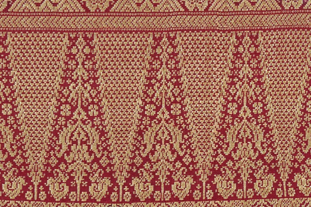 印尼织金肩布或腰布局部 (3)