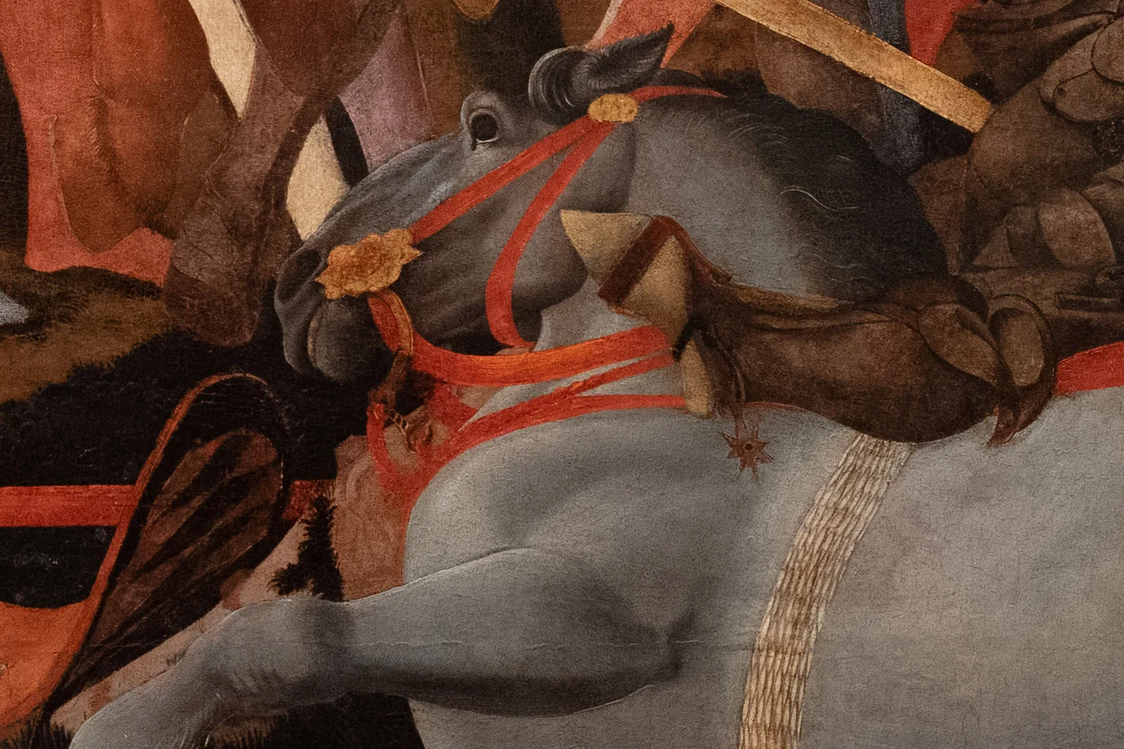 保罗·乌切洛《耶稣受难图》三联画高清大图局部 (6)