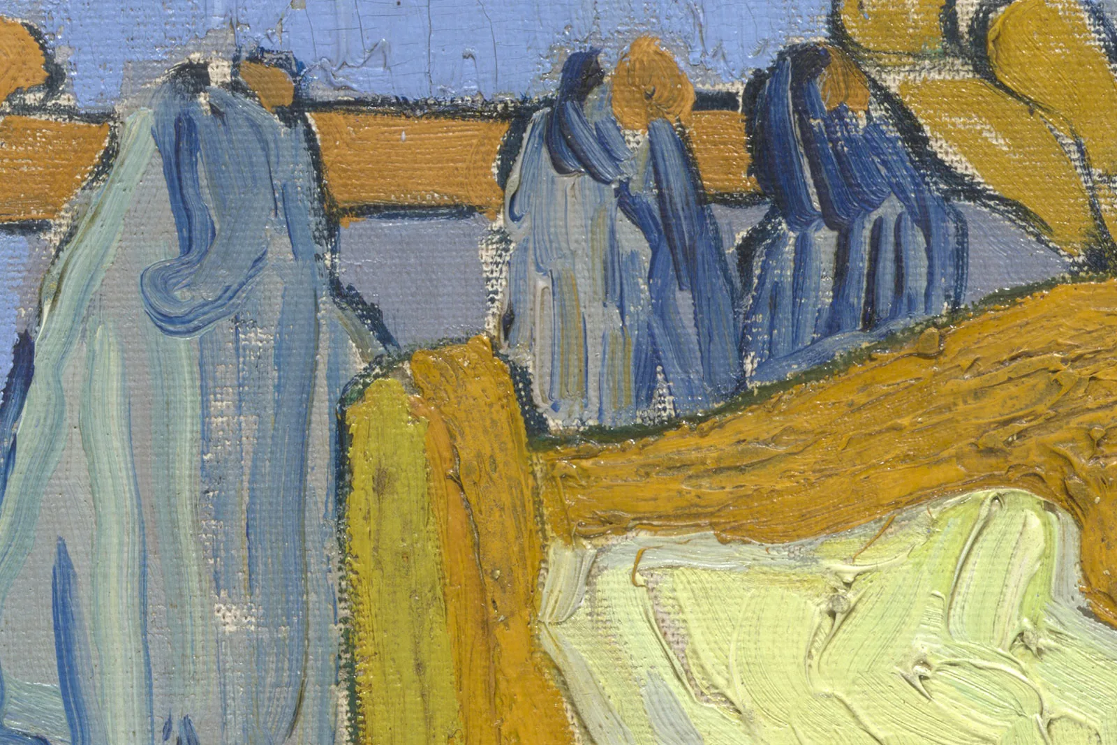 梵高《在阿尔勒的卧室》第二版超高清大图局部 (3)