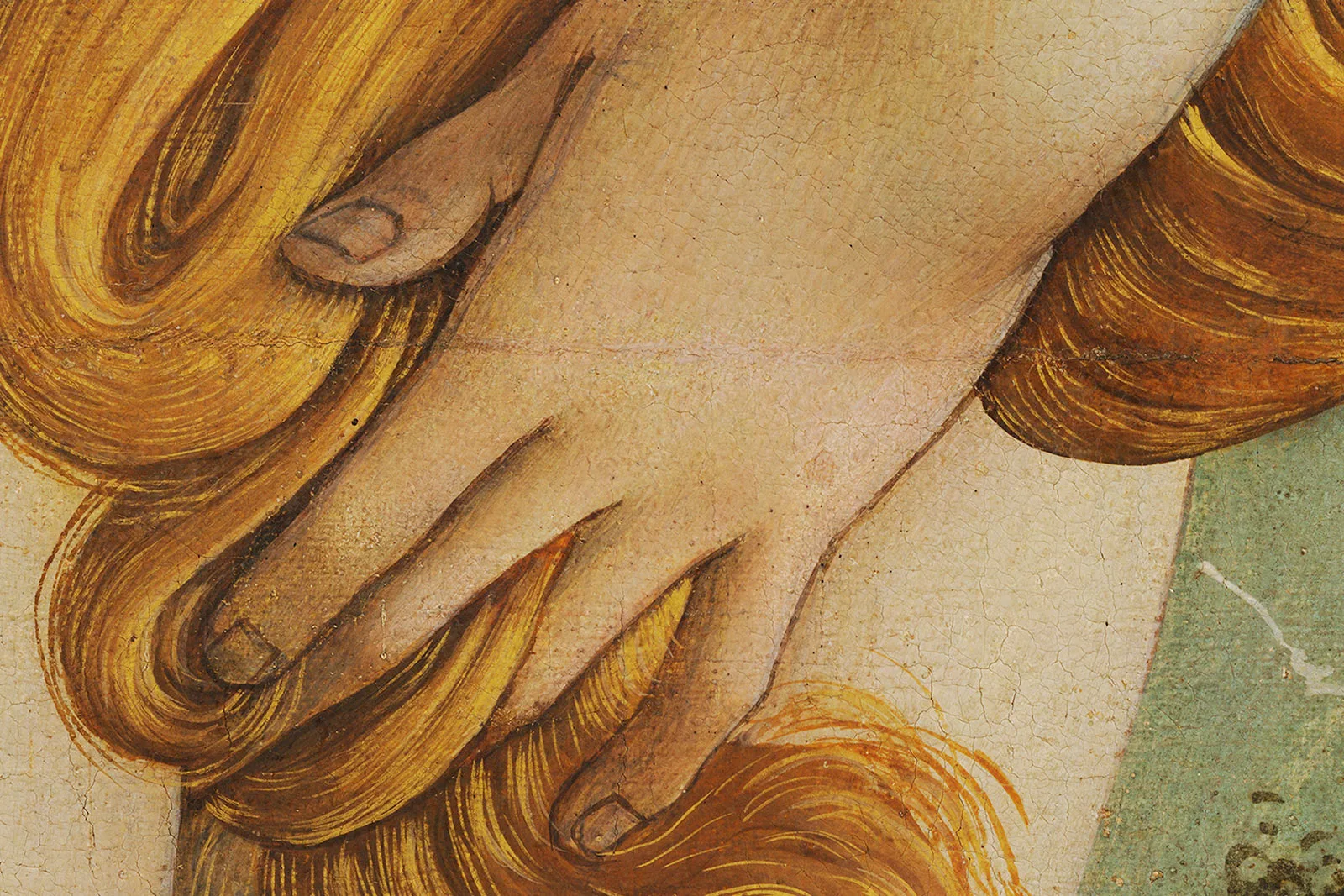 波提切利《维纳斯的诞生》超高清大图局部 (5)