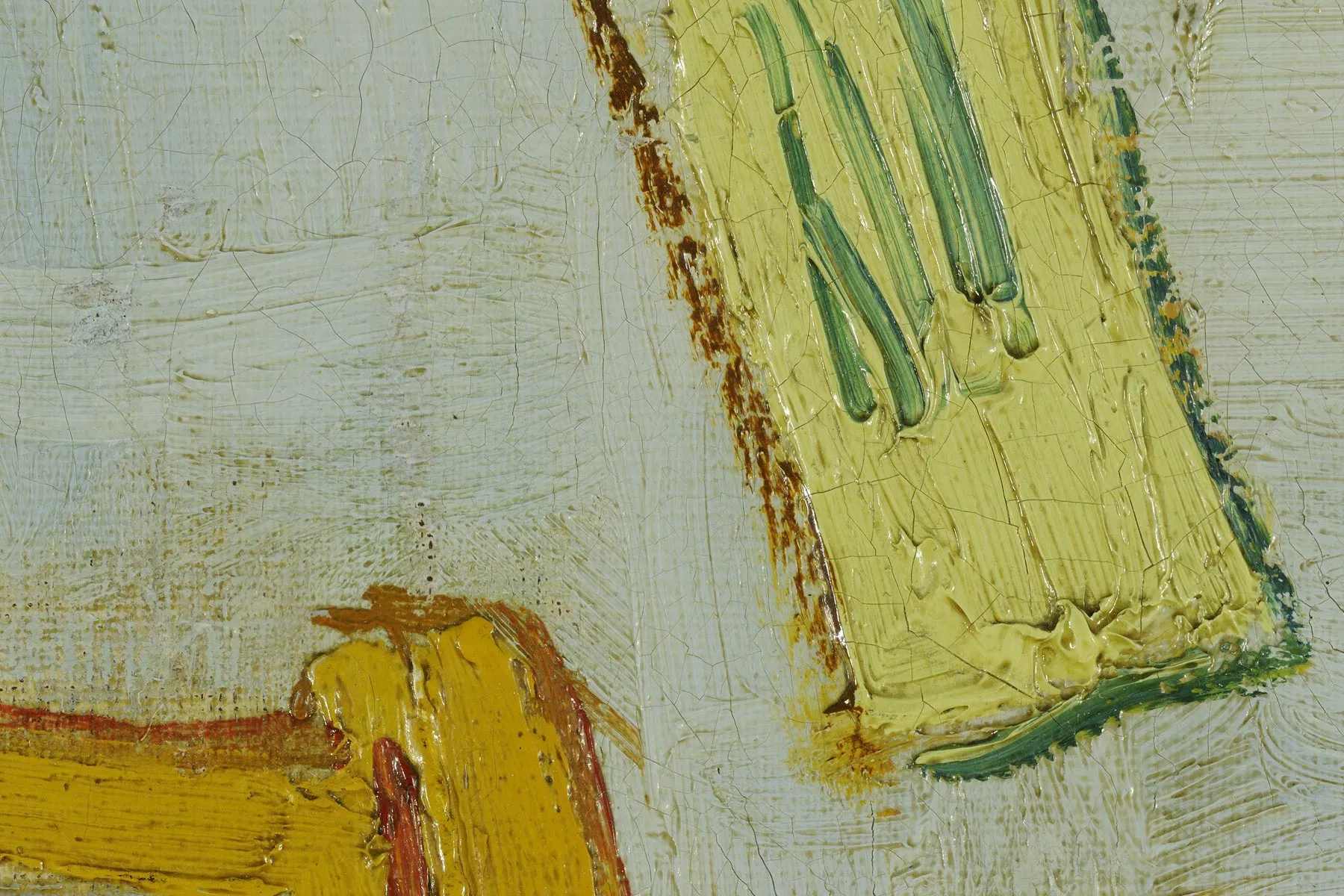 梵高《在阿尔勒的卧室》第一版超高清大图局部 (11)