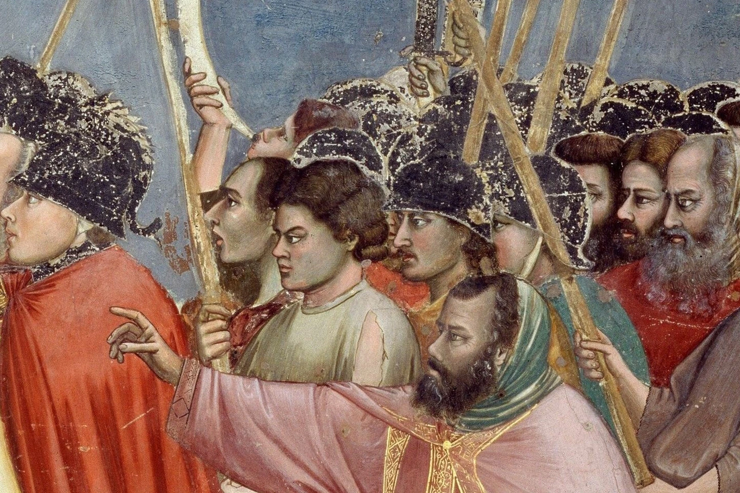 乔托《犹大之吻》局部 (2)