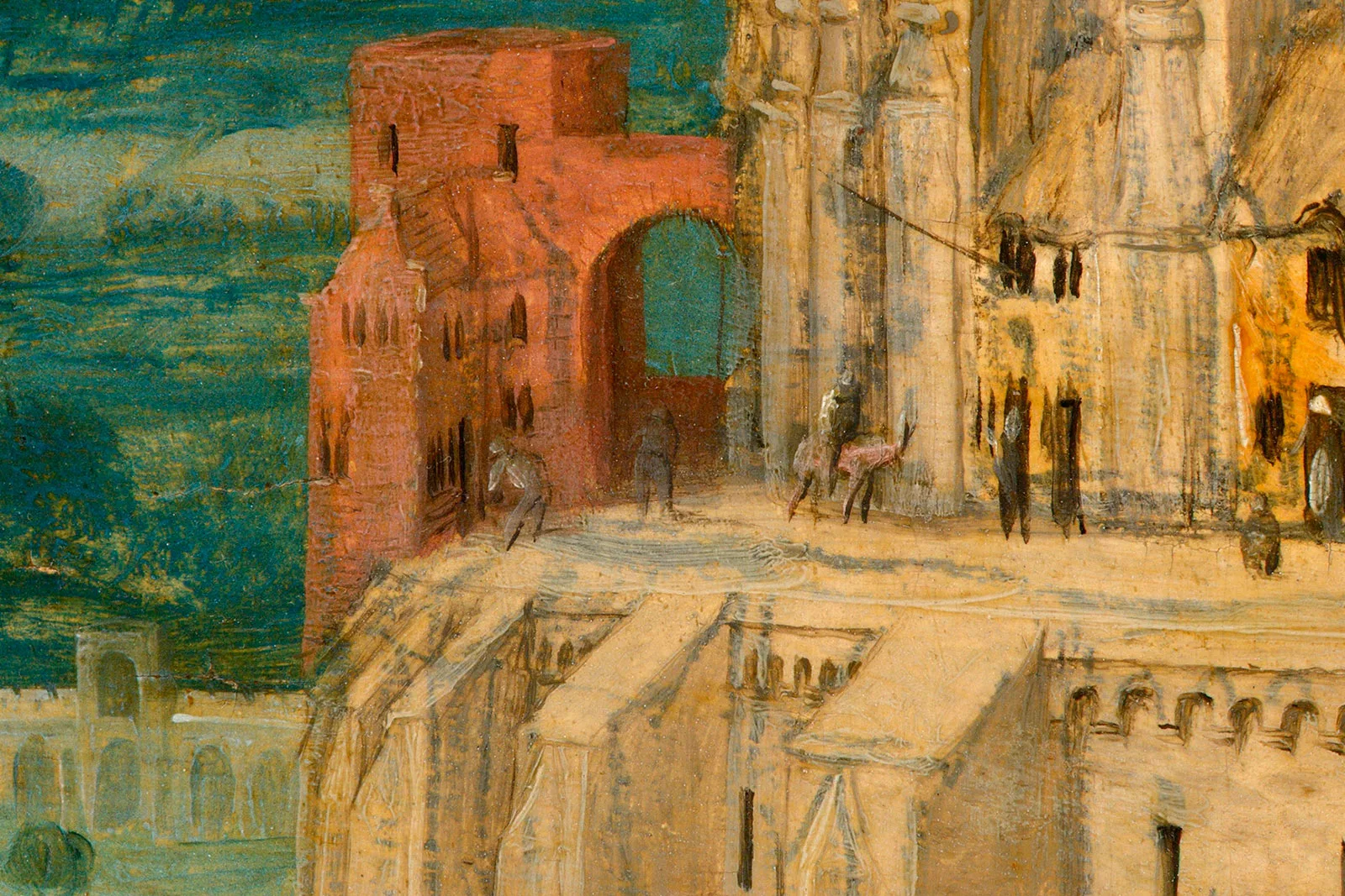 彼得·勃鲁盖尔《大巴别塔》超高清大图局部 (12)