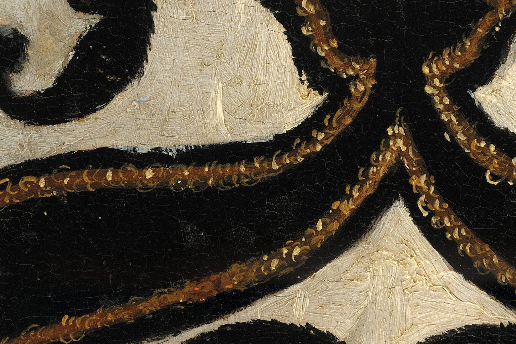 布龙齐诺《托莱多的埃利诺拉肖像》超高清大图局部细节 (13)