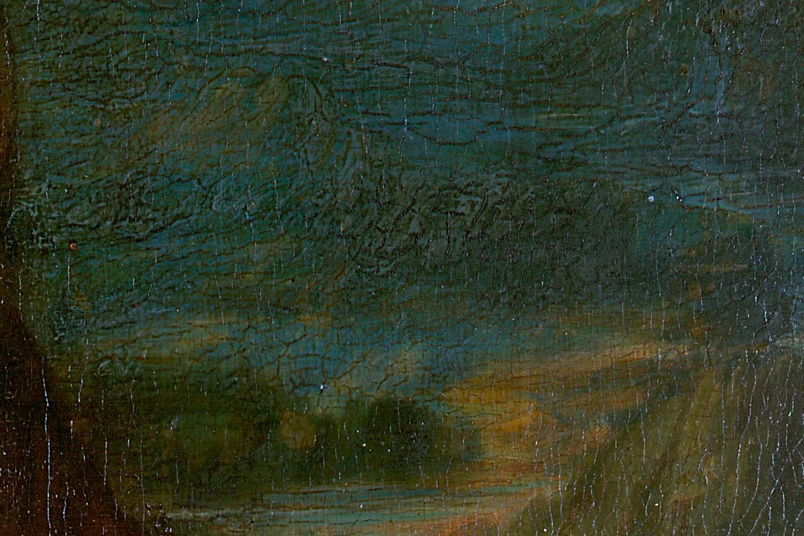 达·芬奇《蒙娜丽莎》高清大图局部 (9)