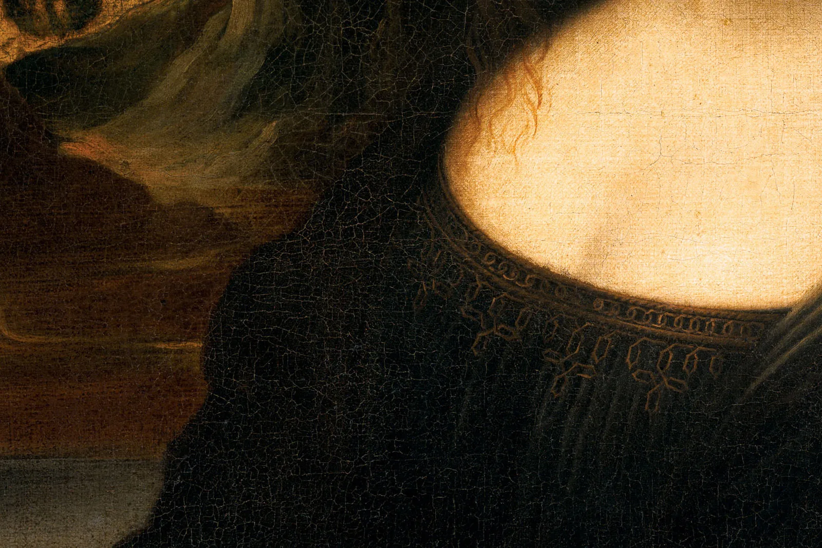 传达·芬奇《艾尔沃斯蒙娜丽莎》局部 (2)