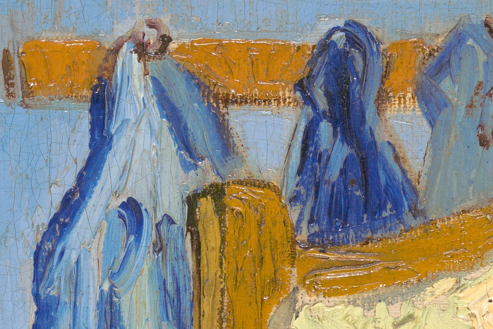 梵高《在阿尔勒的卧室》第三版超高清大图局部 (3)