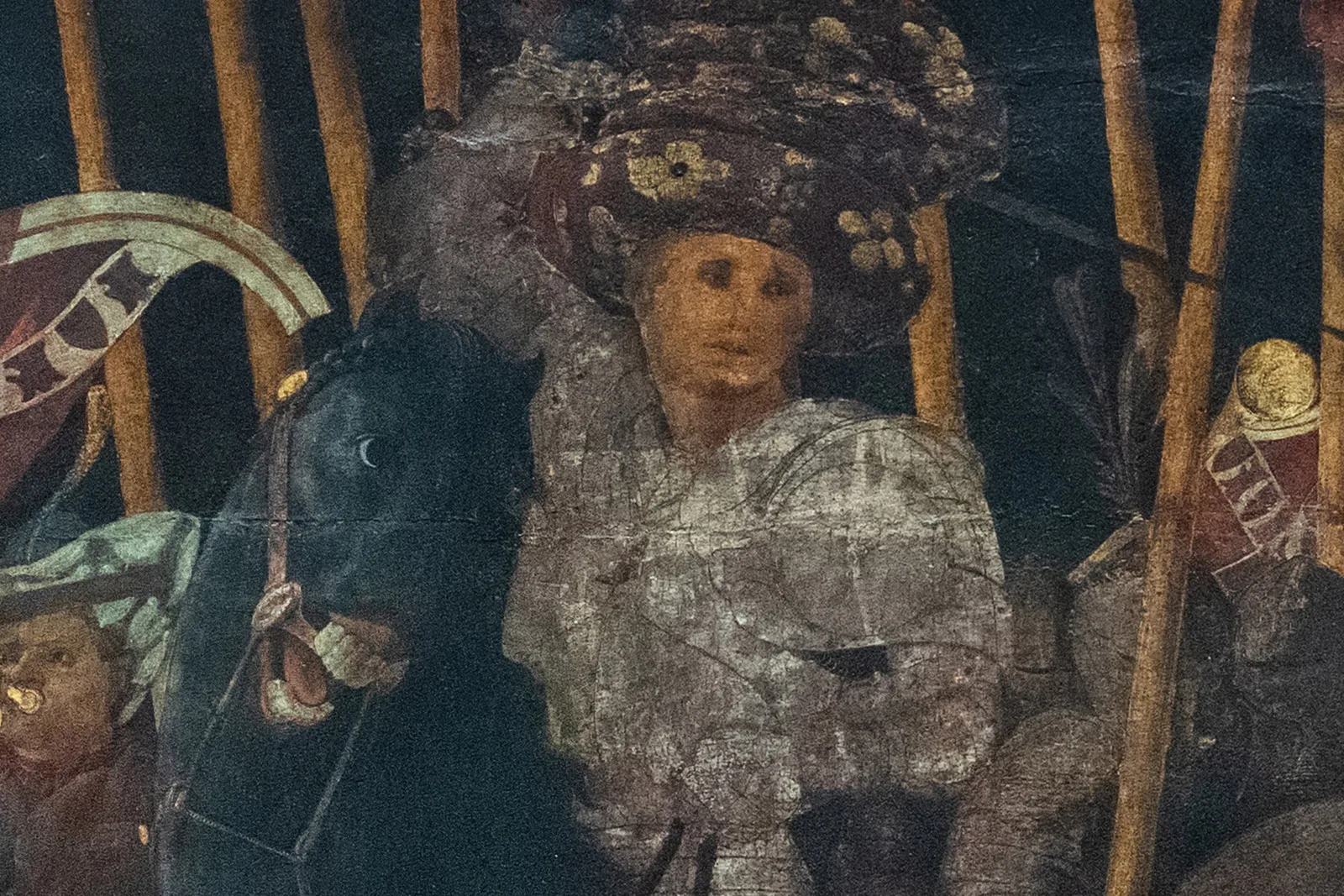 保罗·乌切洛《耶稣受难图》三联画高清大图局部 (7)