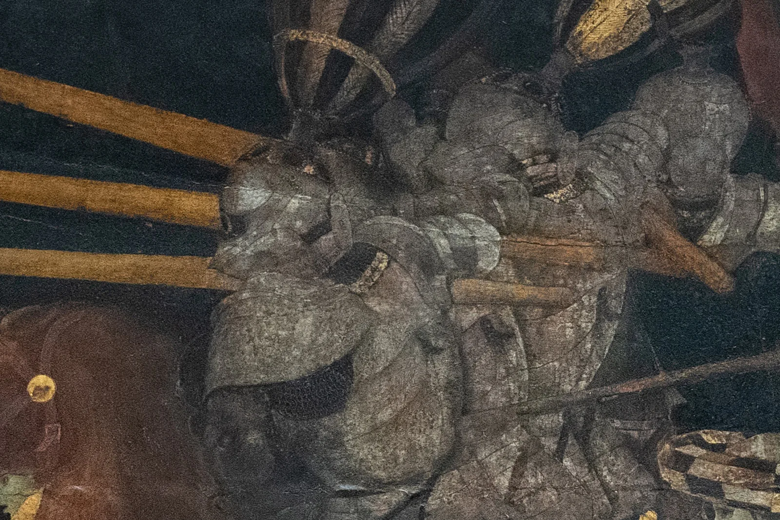 保罗·乌切洛《耶稣受难图》三联画高清大图局部 (10)