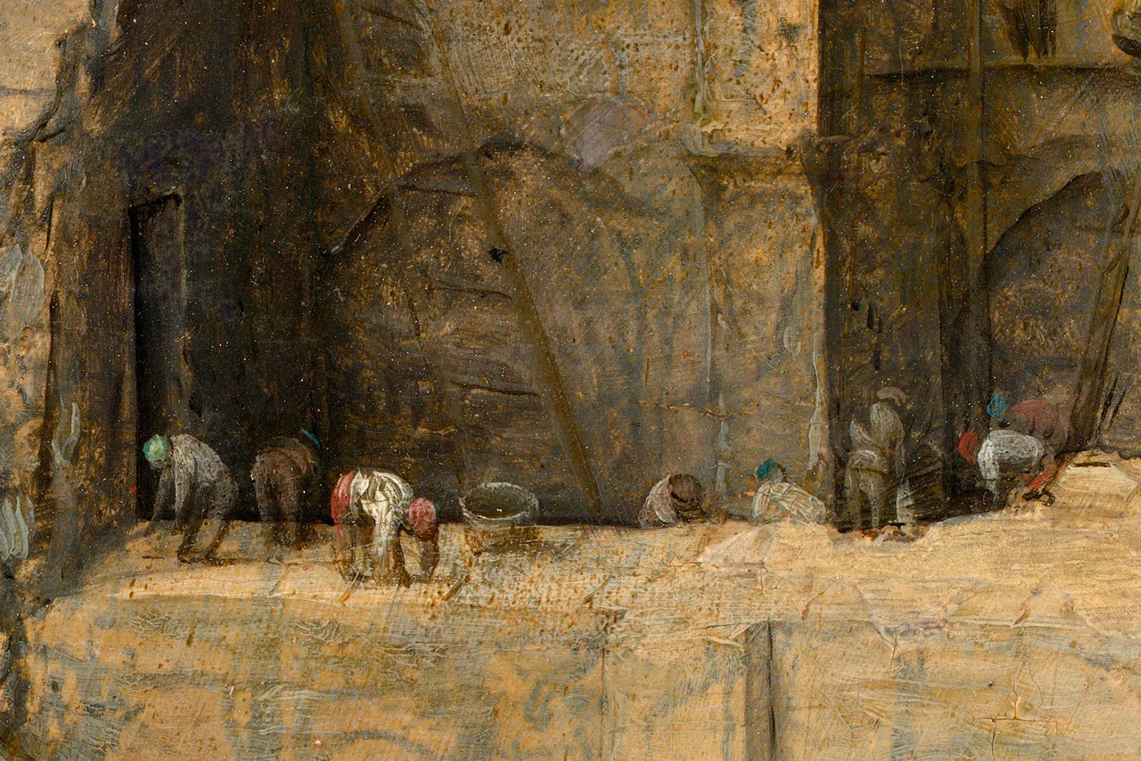 彼得·勃鲁盖尔《大巴别塔》超高清大图局部 (9)