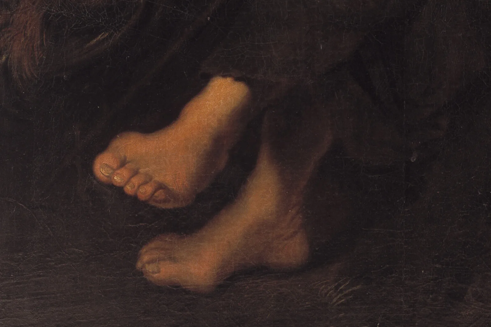 卡雷尔·范·曼德油画人物肖像《后悔的彼得》局部 (3)