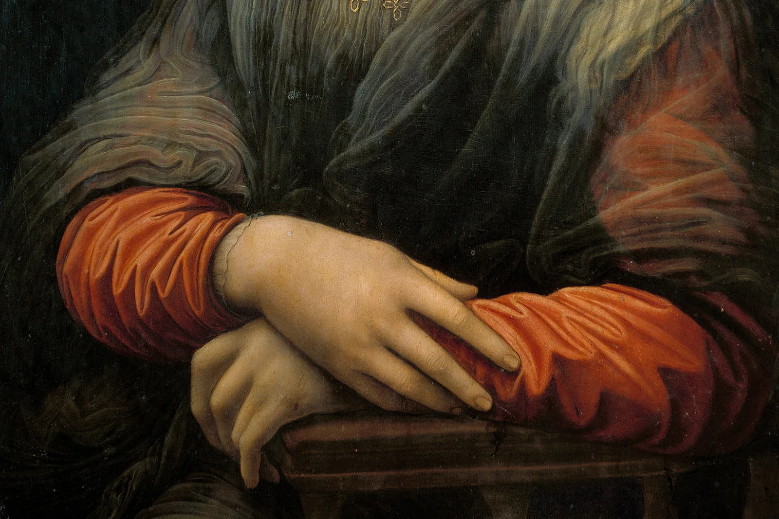 芬奇工作室《普拉多蒙娜丽莎》局部 (4)