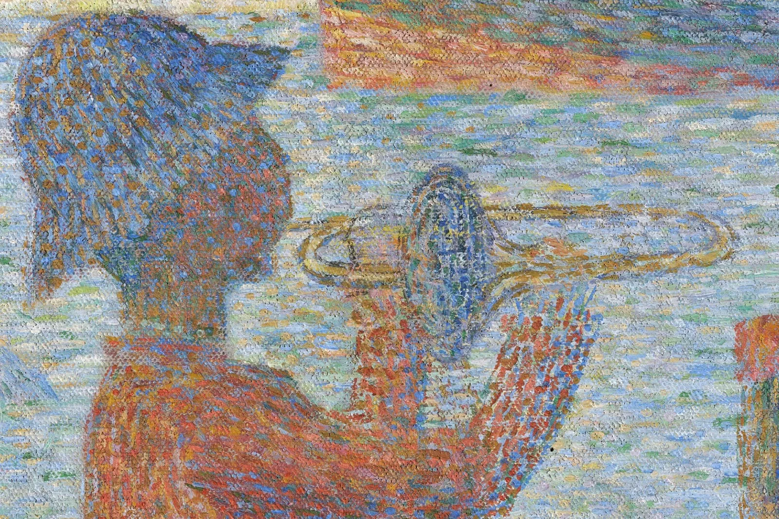 乔治·修拉《大碗岛的星期天下午》超高清大图局部 (17)