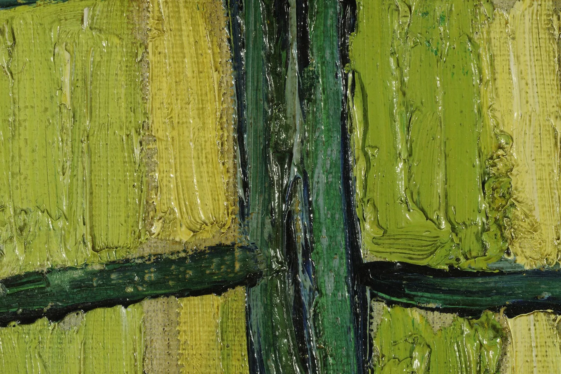 梵高《在阿尔勒的卧室》第一版超高清大图局部 (12)