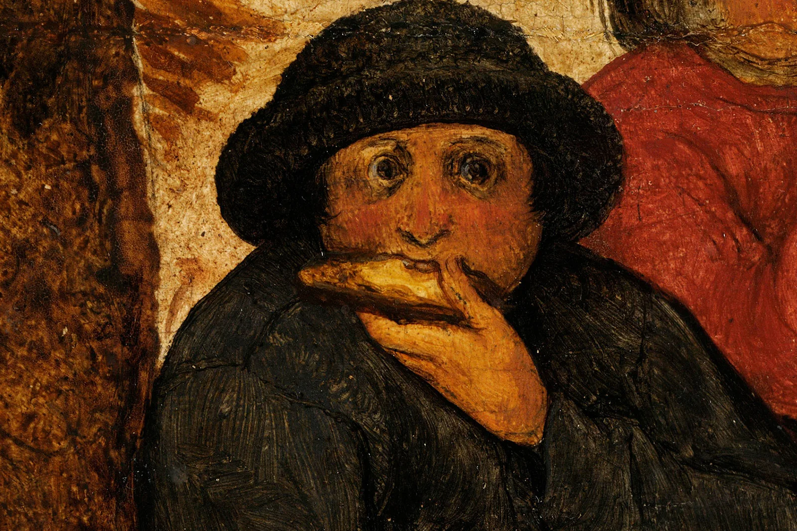 彼得·勃鲁盖尔油画《收割者》超高清大图局部 (7)