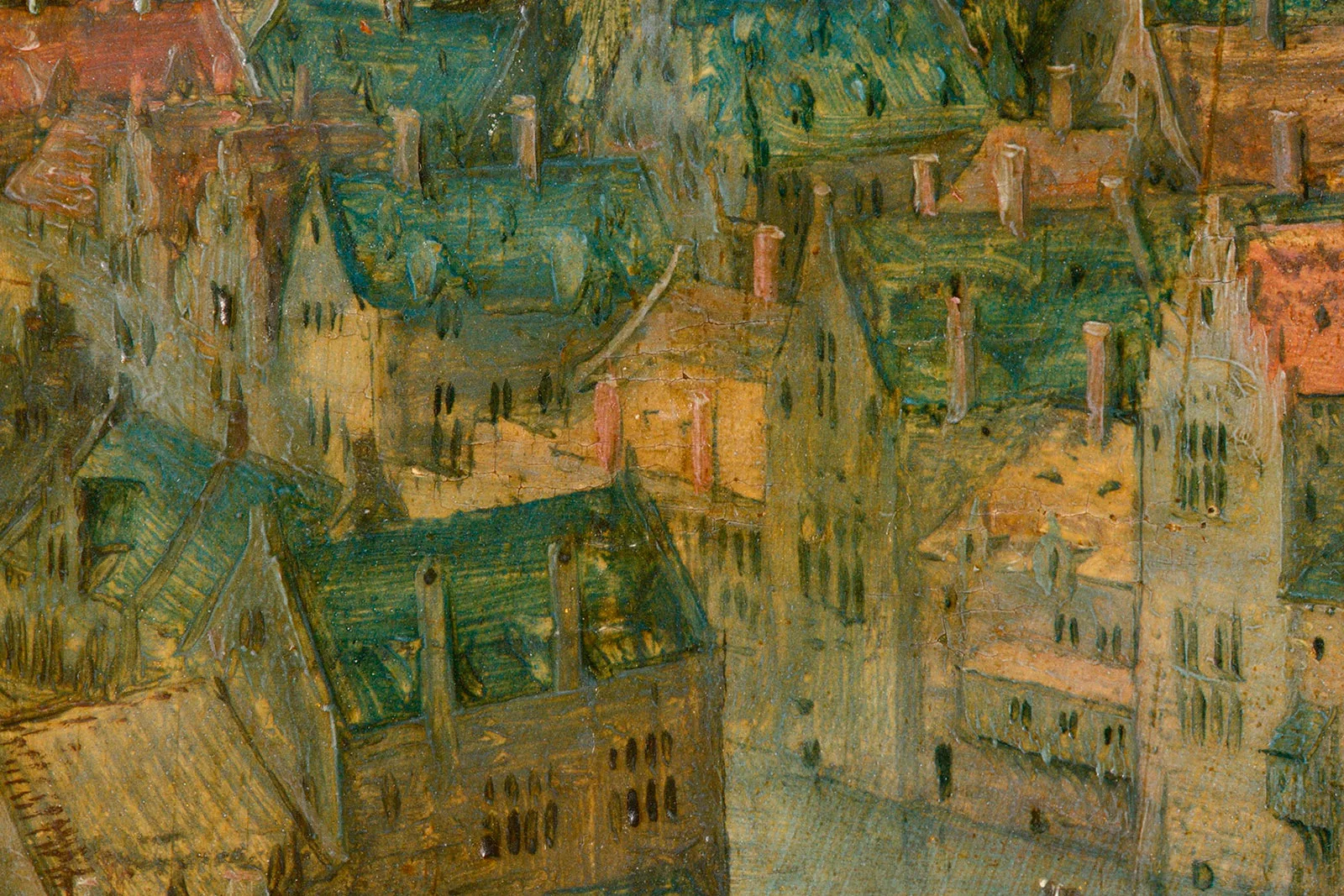 彼得·勃鲁盖尔《大巴别塔》超高清大图局部 (14)