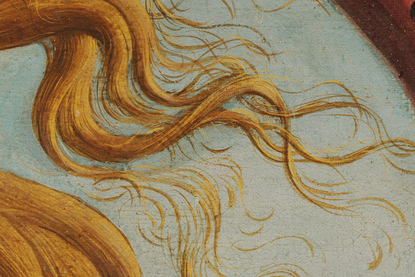 波提切利《维纳斯的诞生》超高清大图局部 (3)