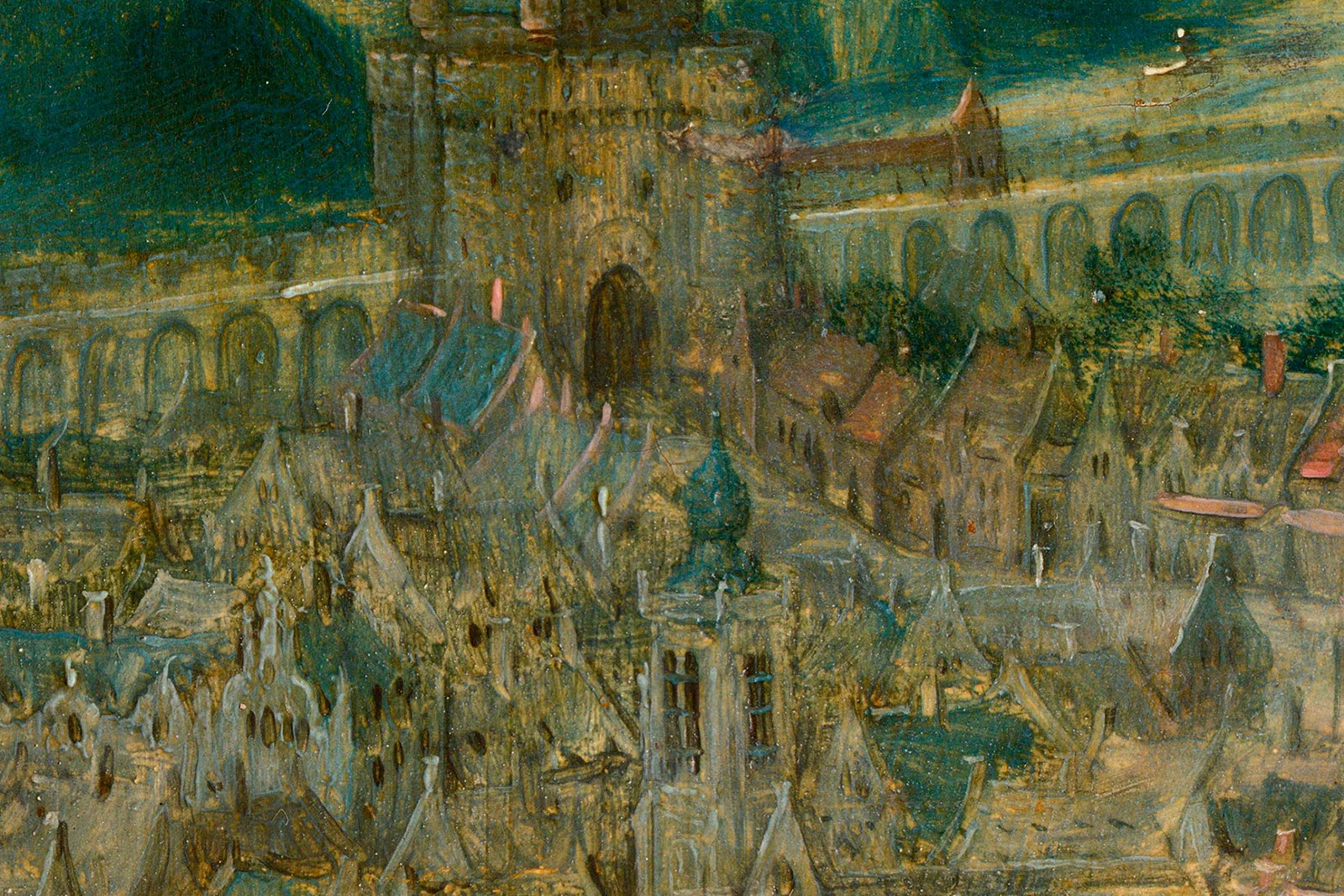 彼得·勃鲁盖尔《大巴别塔》超高清大图局部 (13)