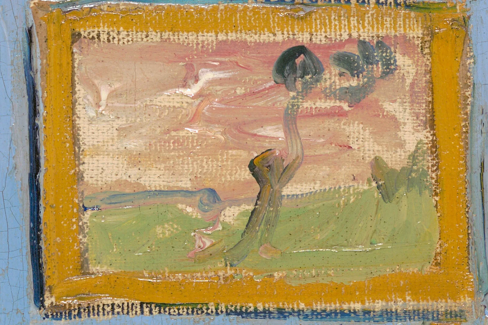 梵高《在阿尔勒的卧室》第三版超高清大图局部 (4)