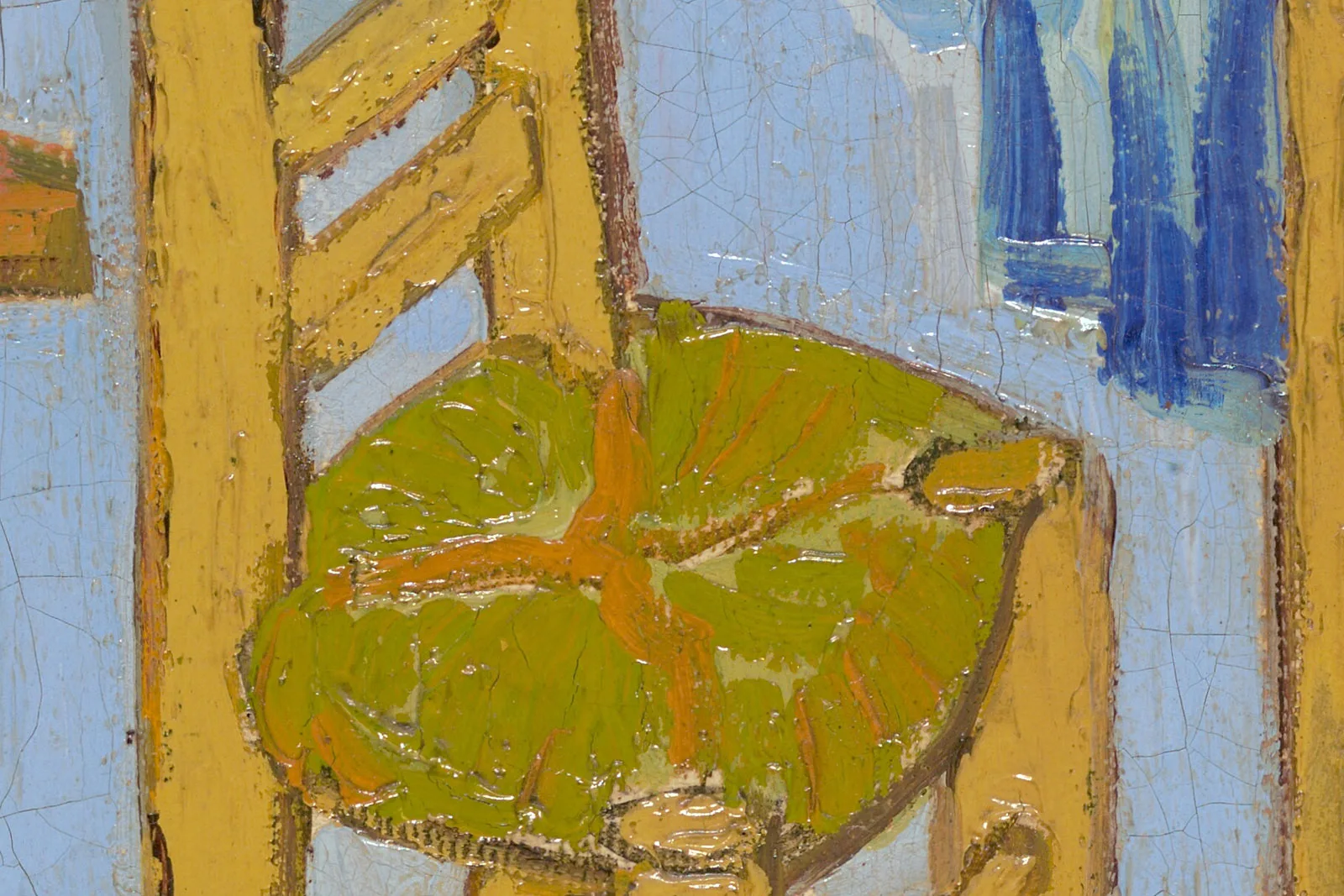 梵高《在阿尔勒的卧室》第三版超高清大图局部 (2)