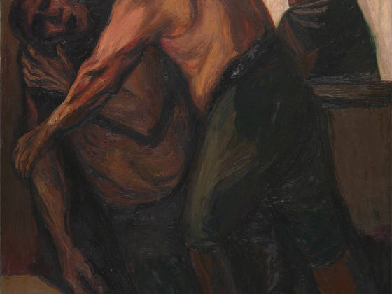 奥罗斯科油画《伤兵》