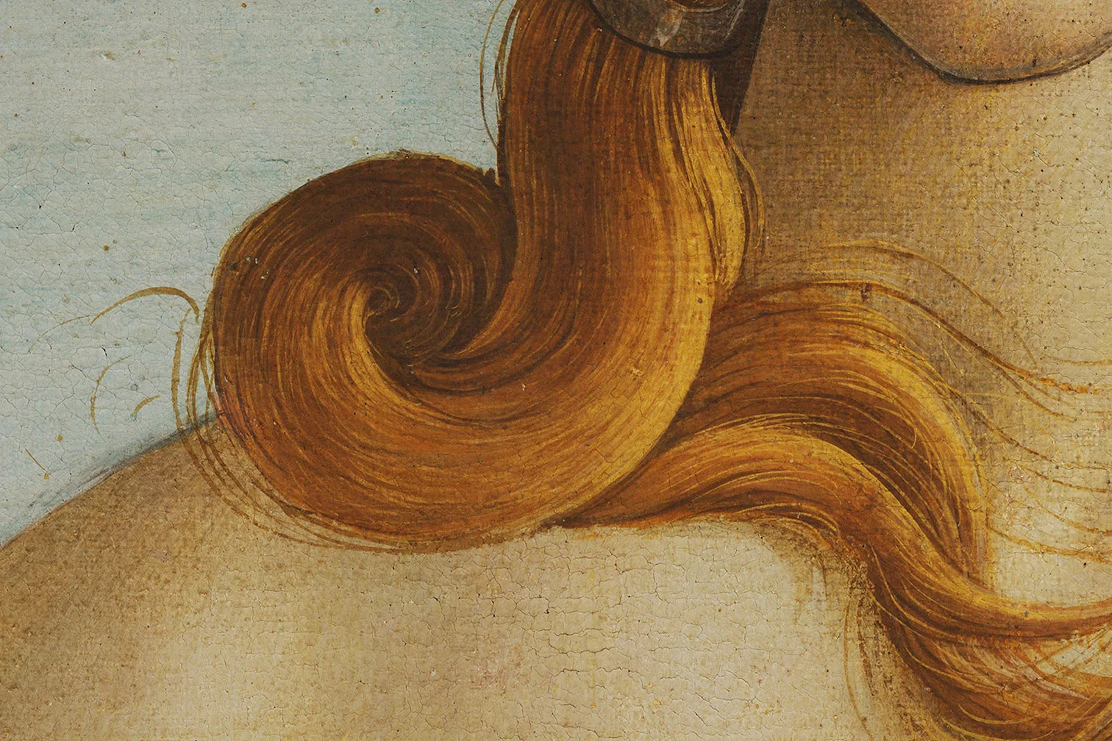 波提切利《维纳斯的诞生》超高清大图局部 (7)