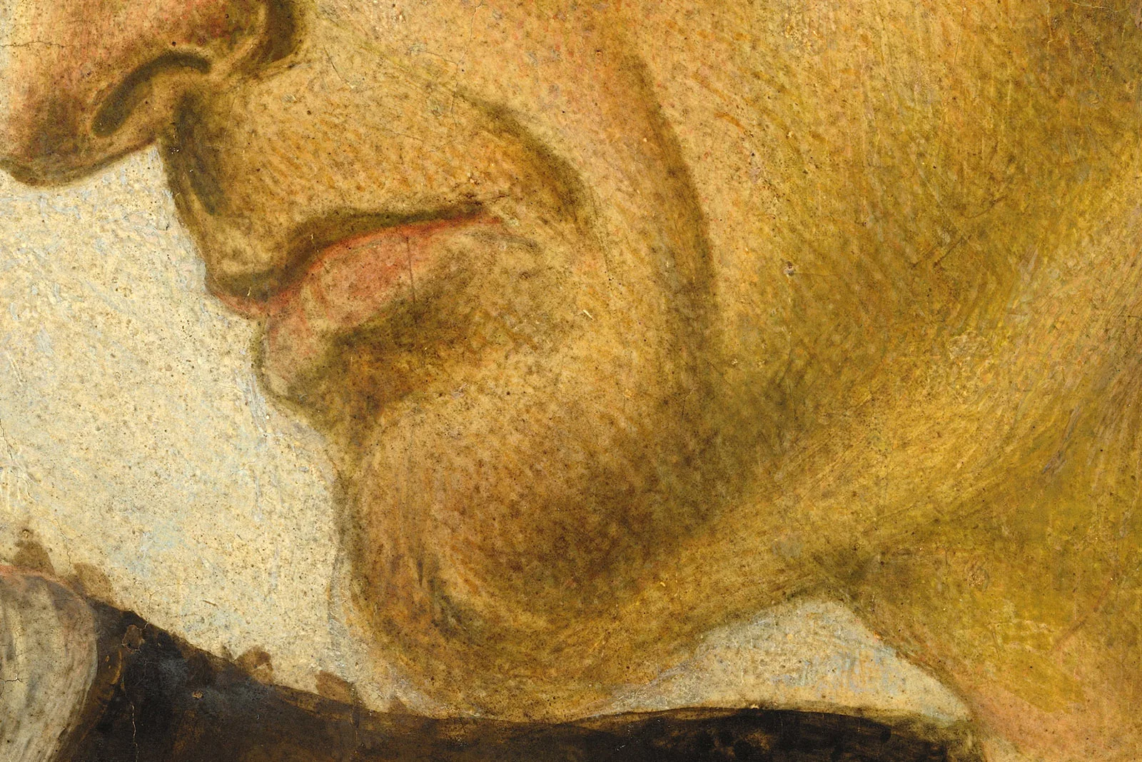 韦罗基奥工作室、达芬奇《基督受洗》超高清大图局部 (7)