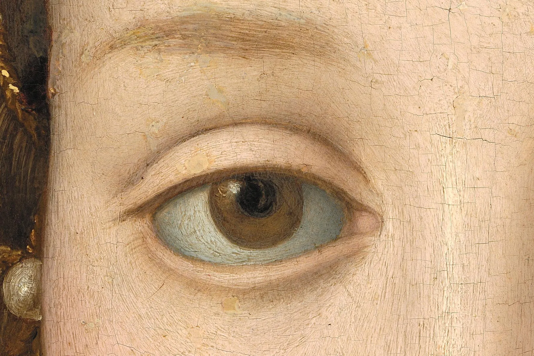 布龙齐诺《托莱多的埃利诺拉肖像》超高清大图局部细节 (3)