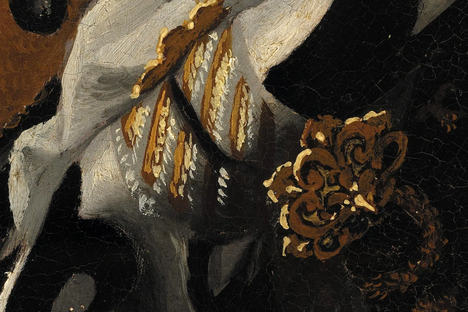 布龙齐诺《托莱多的埃利诺拉肖像》超高清大图局部细节 (12)