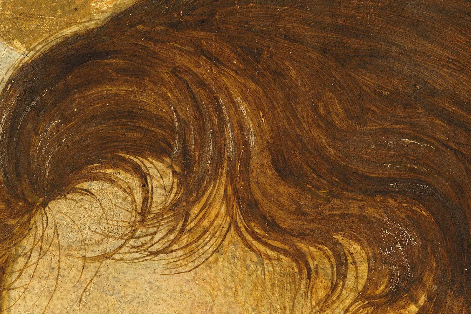 韦罗基奥工作室、达芬奇《基督受洗》超高清大图局部 (8)