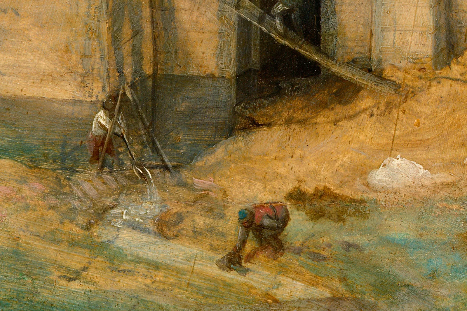 彼得·勃鲁盖尔《大巴别塔》超高清大图局部 (8)