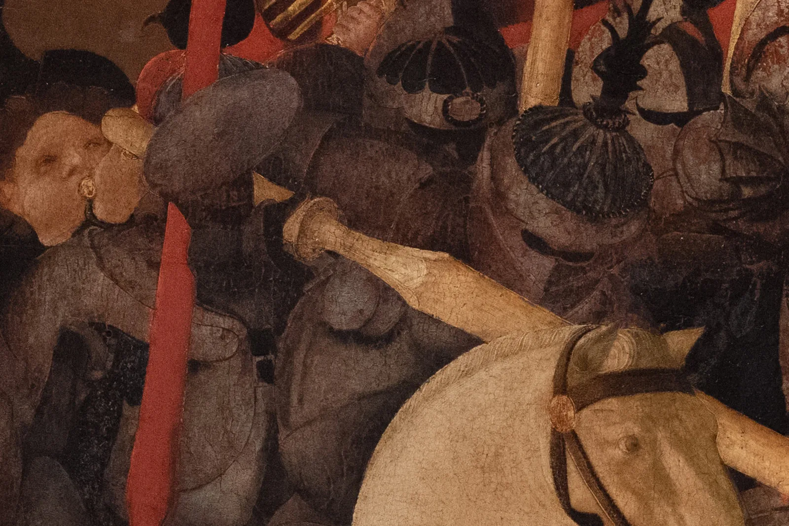 保罗·乌切洛《耶稣受难图》三联画高清大图局部 (5)