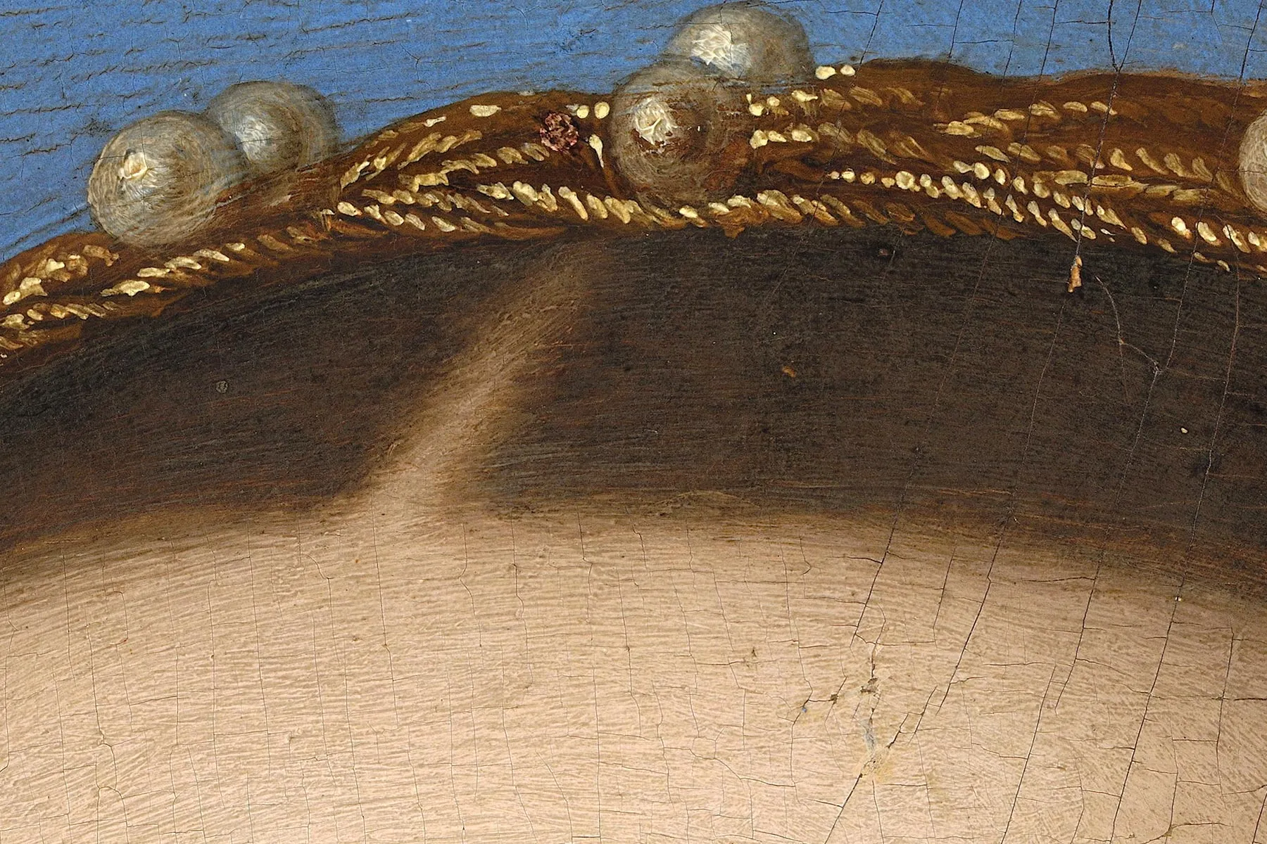 布龙齐诺《托莱多的埃利诺拉肖像》超高清大图局部细节 (7)