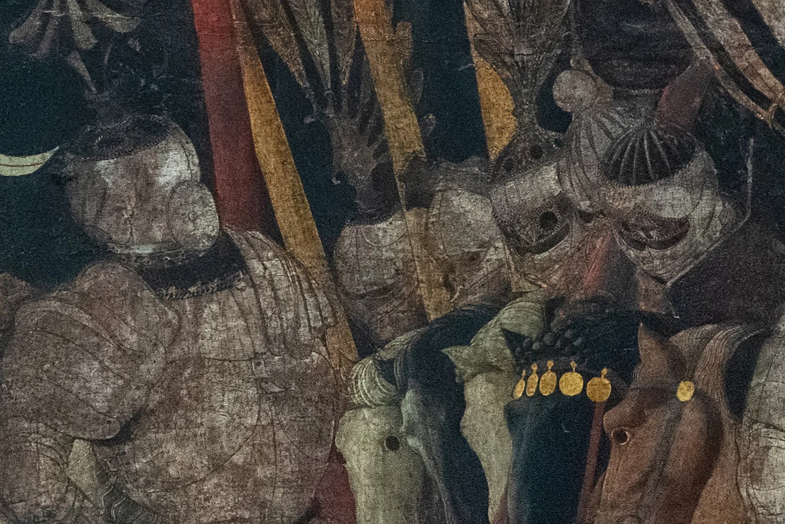 保罗·乌切洛《耶稣受难图》三联画高清大图局部 (8)