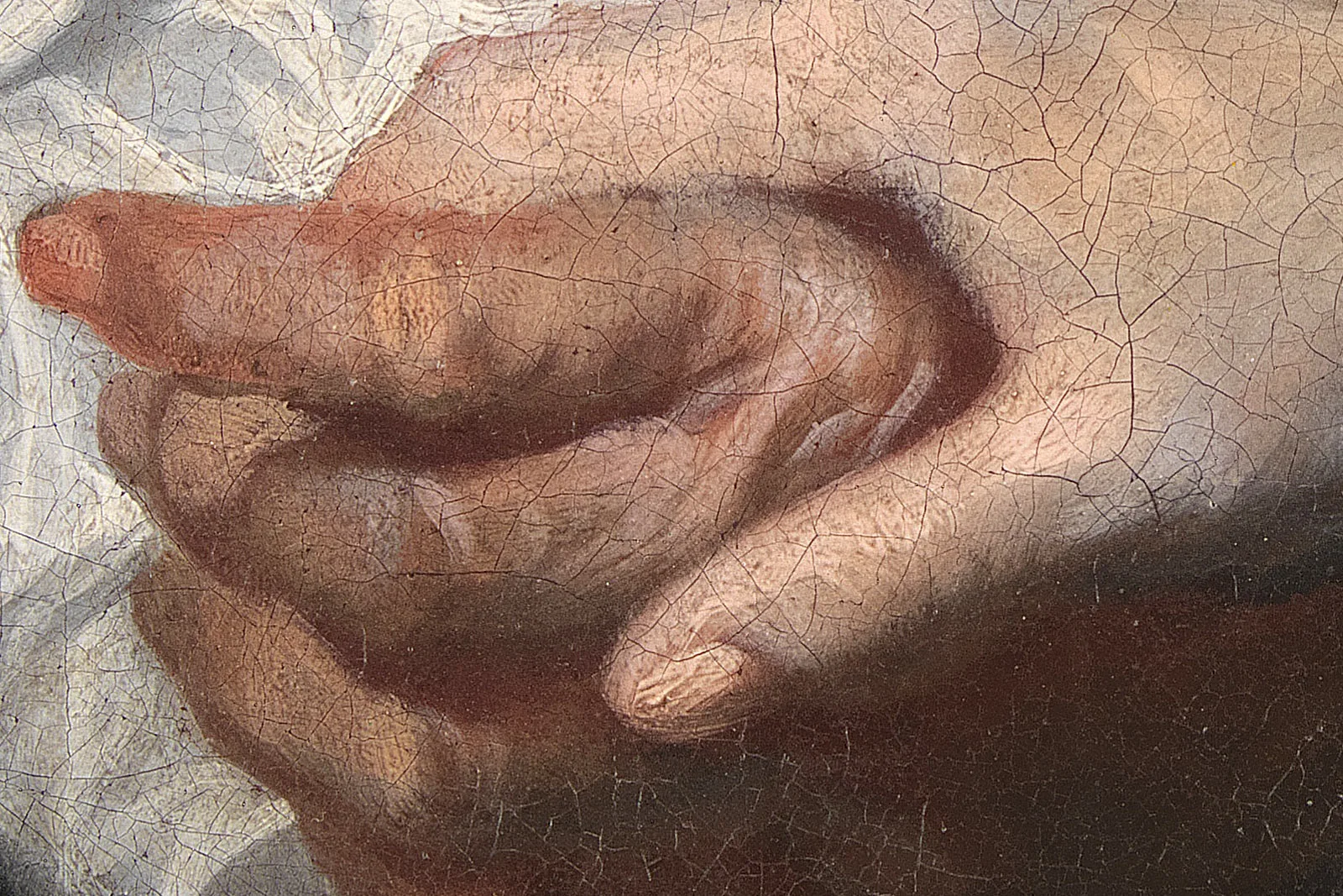 卡雷尔·范·曼德油画人物《艺术家和他的家人》超高清大图局部 (9)