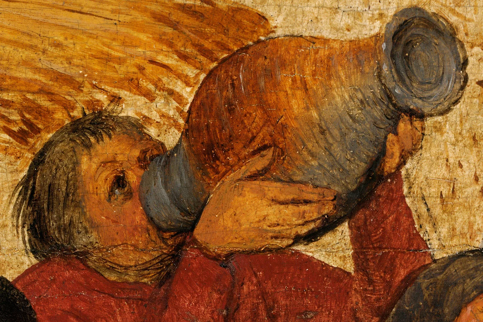 彼得·勃鲁盖尔油画《收割者》超高清大图局部 (8)