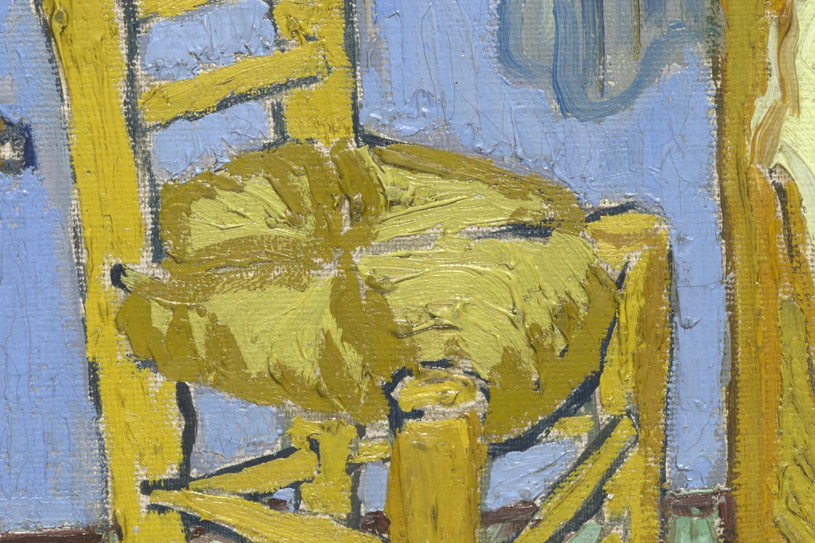 梵高《在阿尔勒的卧室》第二版超高清大图局部 (2)