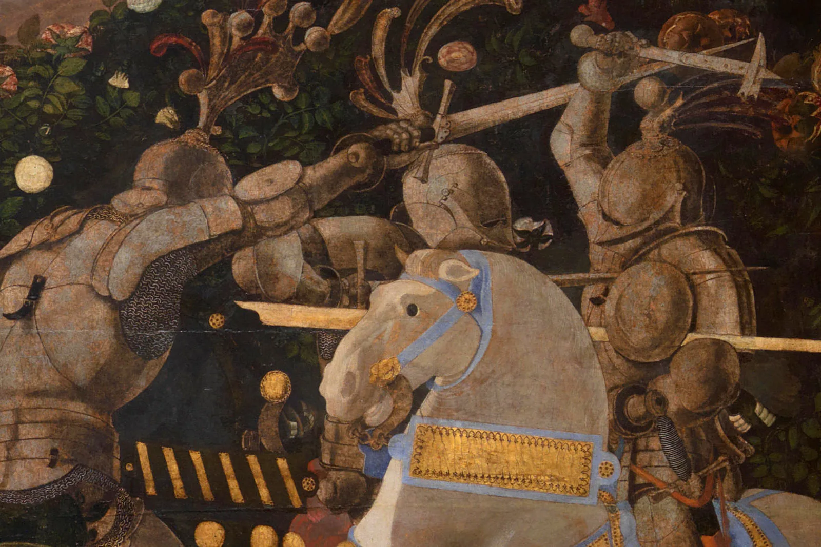 保罗·乌切洛《耶稣受难图》三联画高清大图局部 (2)