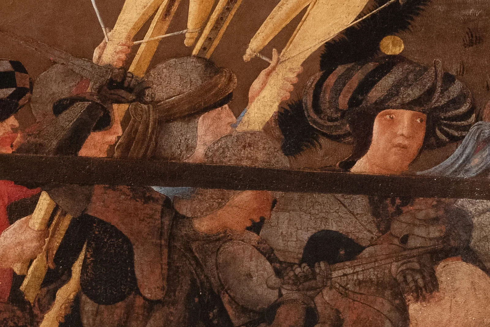 保罗·乌切洛《耶稣受难图》三联画高清大图局部 (4)