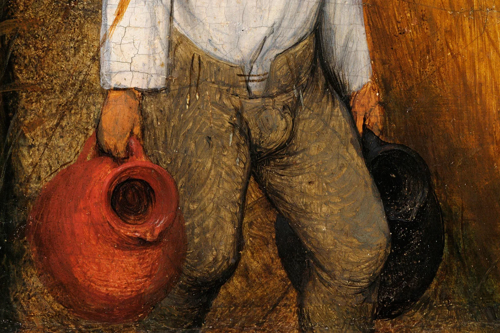 彼得·勃鲁盖尔油画《收割者》超高清大图局部 (5)