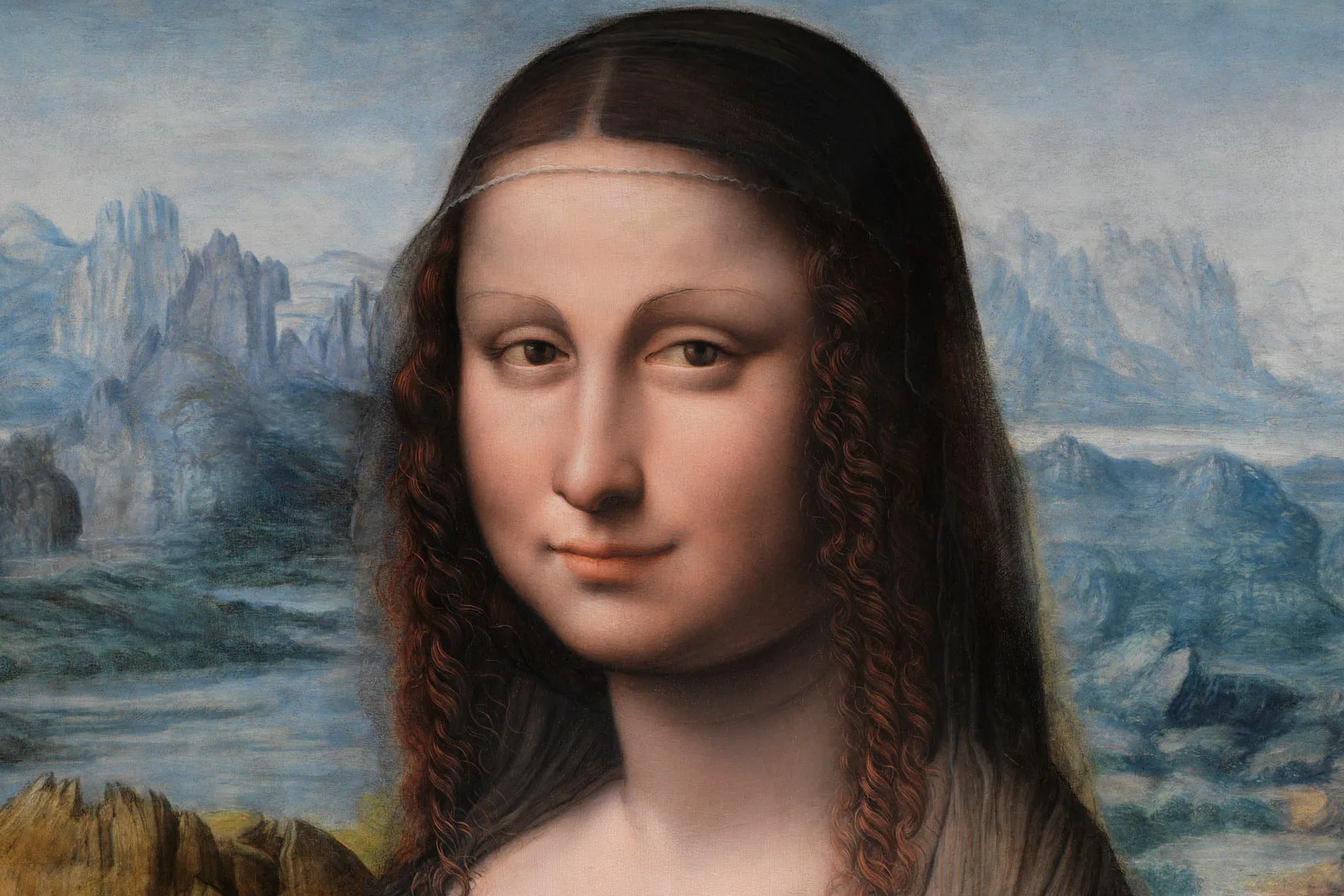 芬奇工作室《普拉多蒙娜丽莎》局部 (1)
