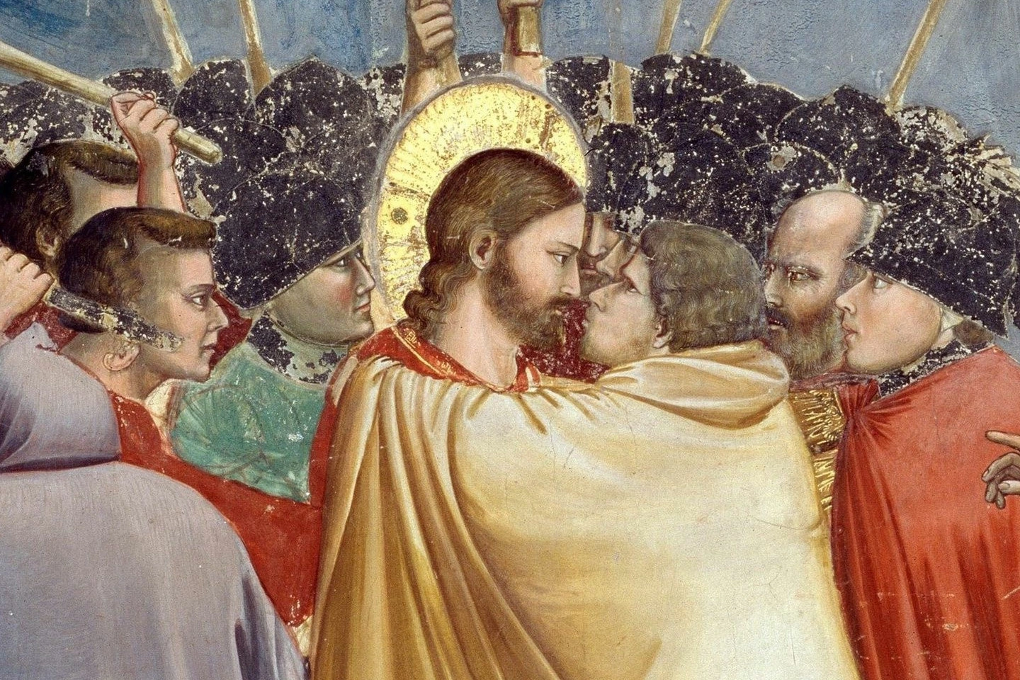 乔托《犹大之吻》局部 (1)