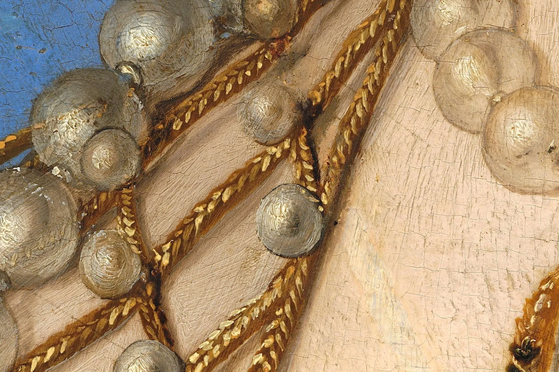 布龙齐诺《托莱多的埃利诺拉肖像》超高清大图局部细节 (9)