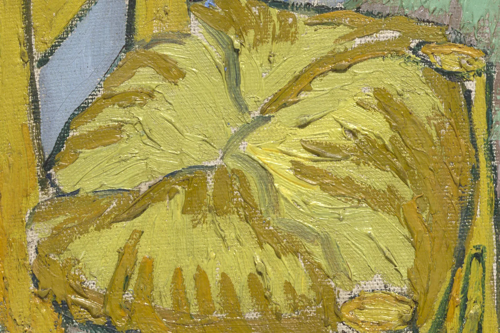 梵高《在阿尔勒的卧室》第二版超高清大图局部 (7)