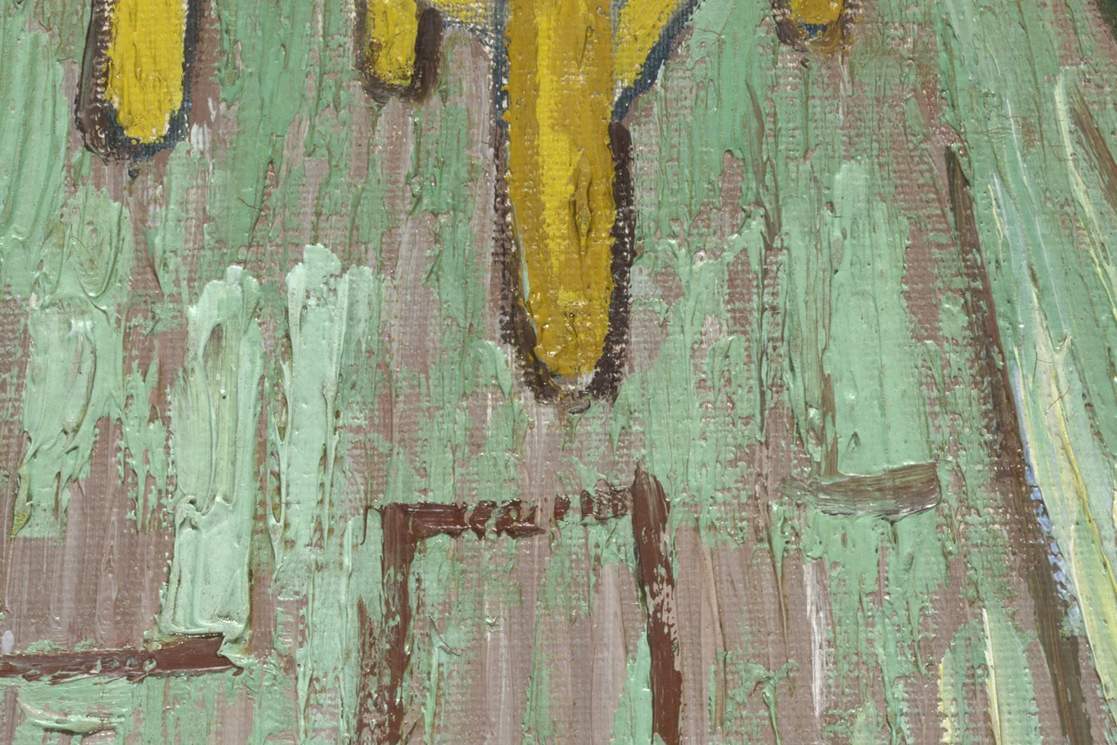 梵高《在阿尔勒的卧室》第二版超高清大图局部 (6)