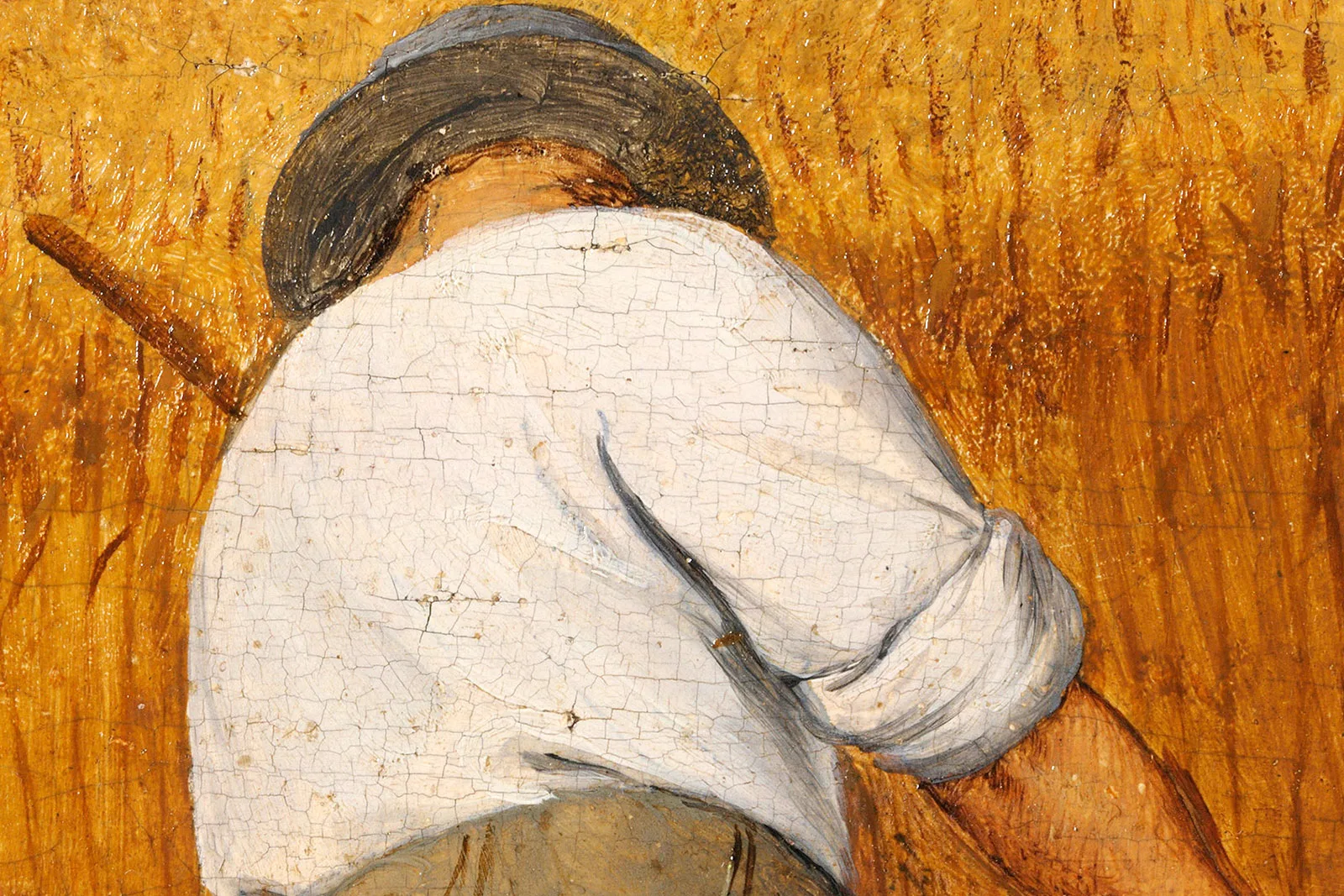 彼得·勃鲁盖尔油画《收割者》超高清大图局部 (3)