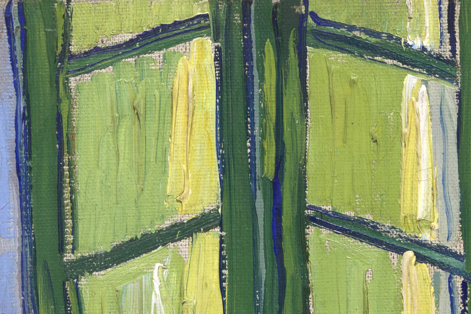 梵高《在阿尔勒的卧室》第二版超高清大图局部 (10)